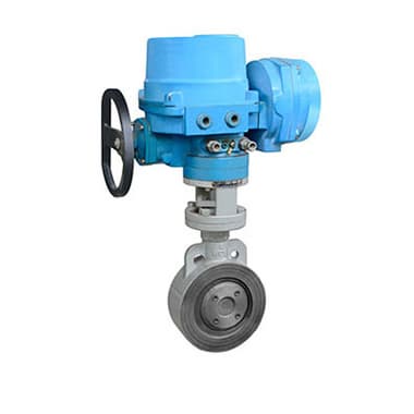 The wafer electric butterfly valve apply for valve